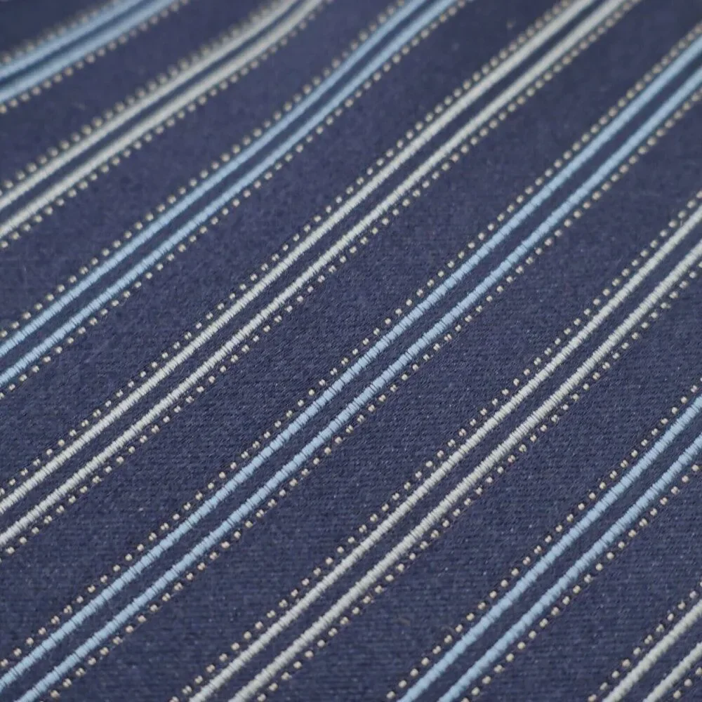 Calvin Klein Blue Striped Woven‎ Silk Tie